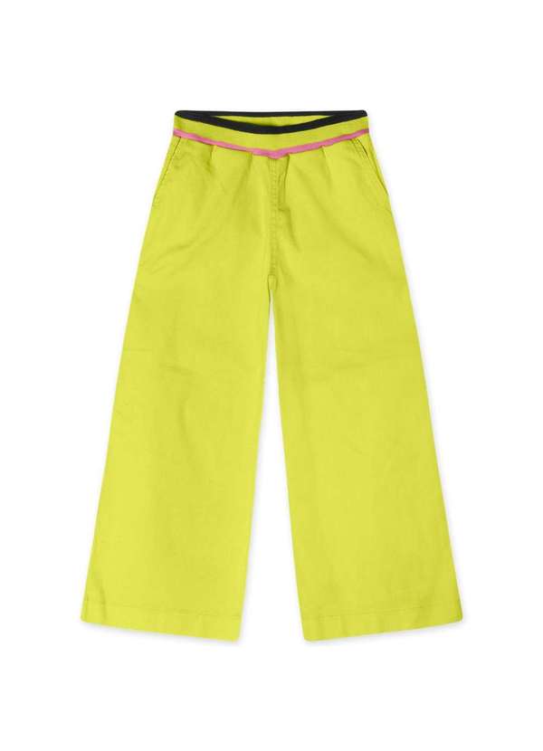 Marisol - Calca Wide Leg Infantil Feminina Marisol Verde