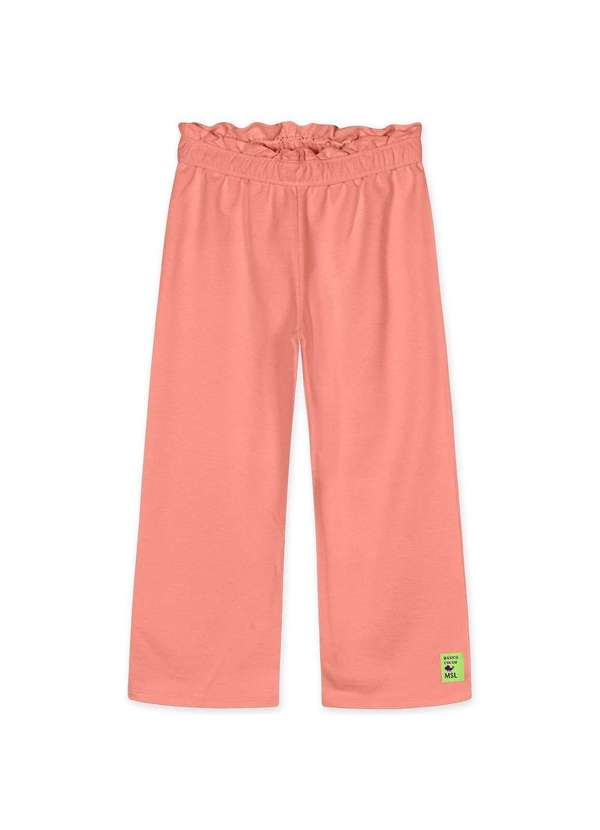 Marisol - Calca Wide Leg Moletom com Aroma Infantil Feminina Marisol Laranja