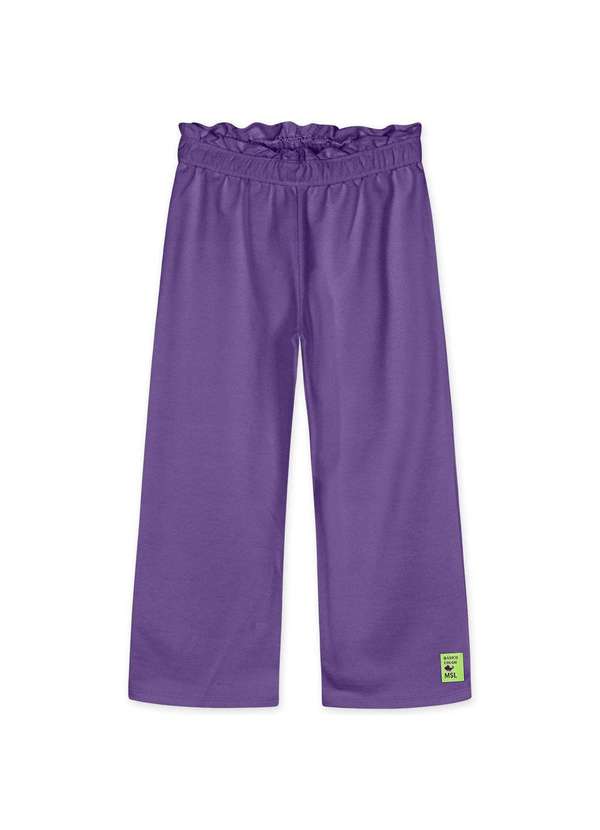 Marisol - Calca Wide Leg Moletom com Aroma Infantil Feminina Marisol Roxo