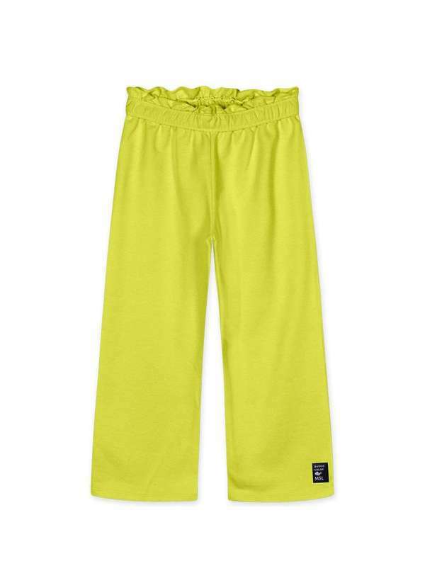 Marisol - Calca Wide Leg Moletom com Aroma Infantil Feminina Marisol Verde