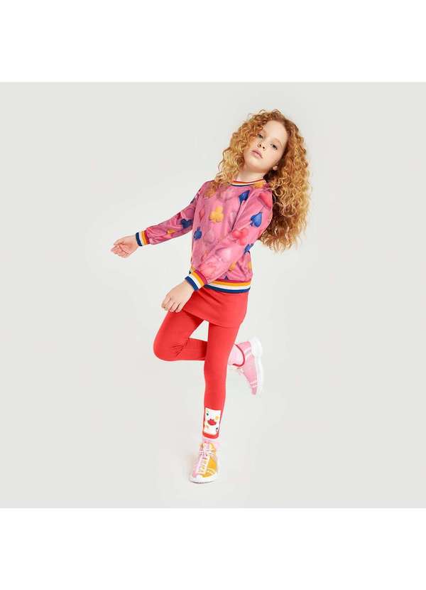 Lilica - Legging Infantil Lilica Vermelho