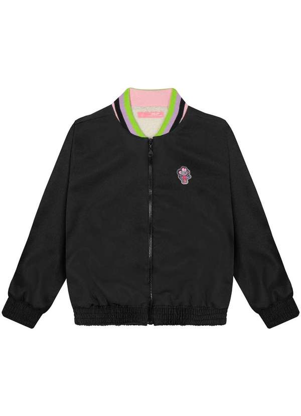 Lilica - Jaqueta Infantil Peluciada Lilica Preto