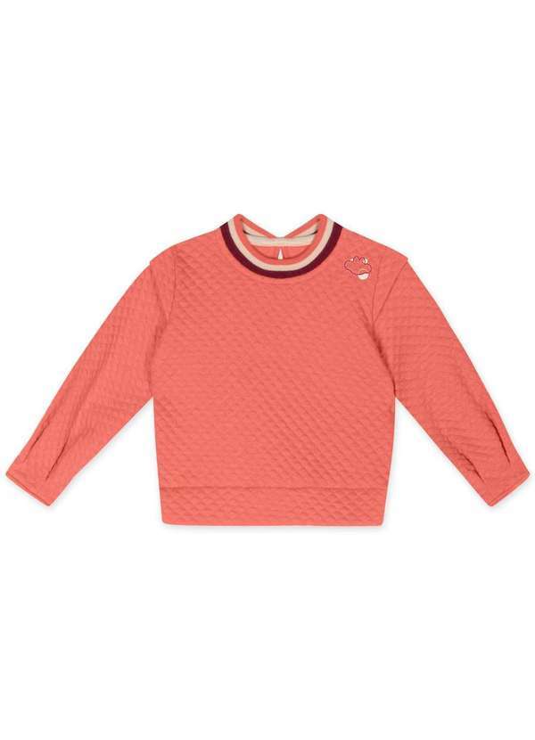 Lilica Ripilica - Blusao Manga Longa Bebe Feminino Lilica Ripilica Laranja
