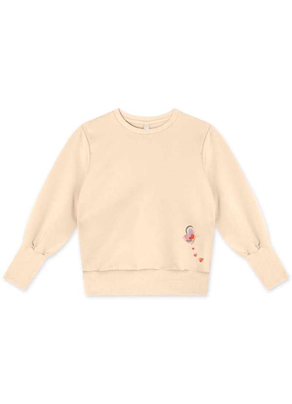 Lilica Ripilica - Blusao Manga Longa Infantil Feminino Lilica Ripilica Bege 2