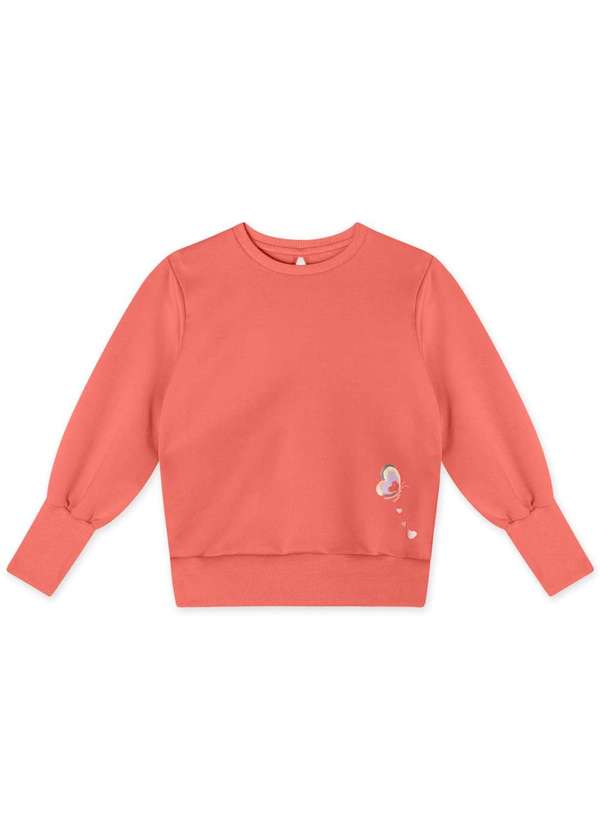 Lilica Ripilica - Blusao Manga Longa Infantil Feminino Lilica Ripilica Laranja 1