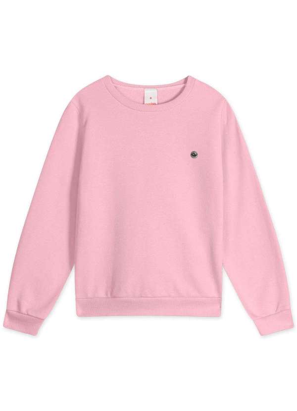 Marisol - Blusao Moletom Infantil Antiviral Marisol Rosa