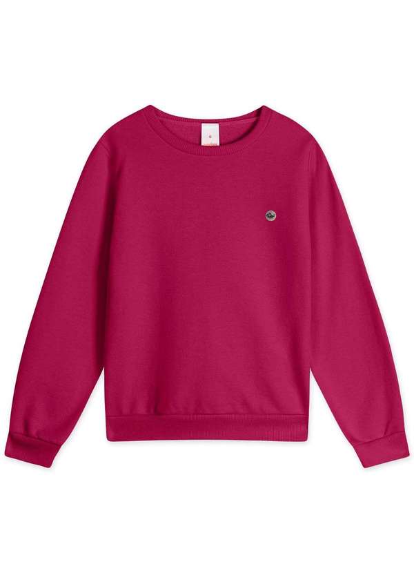 Marisol - Blusao Moletom Infantil Antiviral Marisol Vermelho