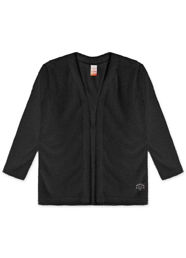 Marisol - Cardigan Teddy Infantil Feminino Marisol Preto