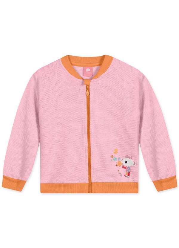Lilica - Jaqueta Bebe Piquet Lilica Rosa