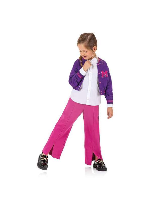 Marisol - Jaqueta College Infantil Feminina Marisol Roxo 2