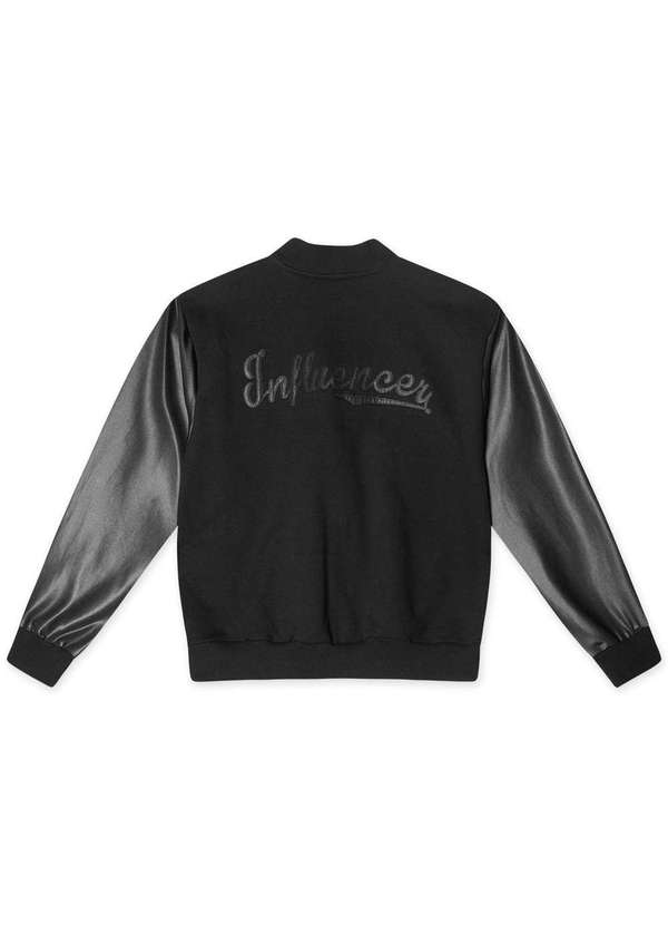 Hapier - Jaqueta College Moletom Juvenil Feminina Hapier Preto 2