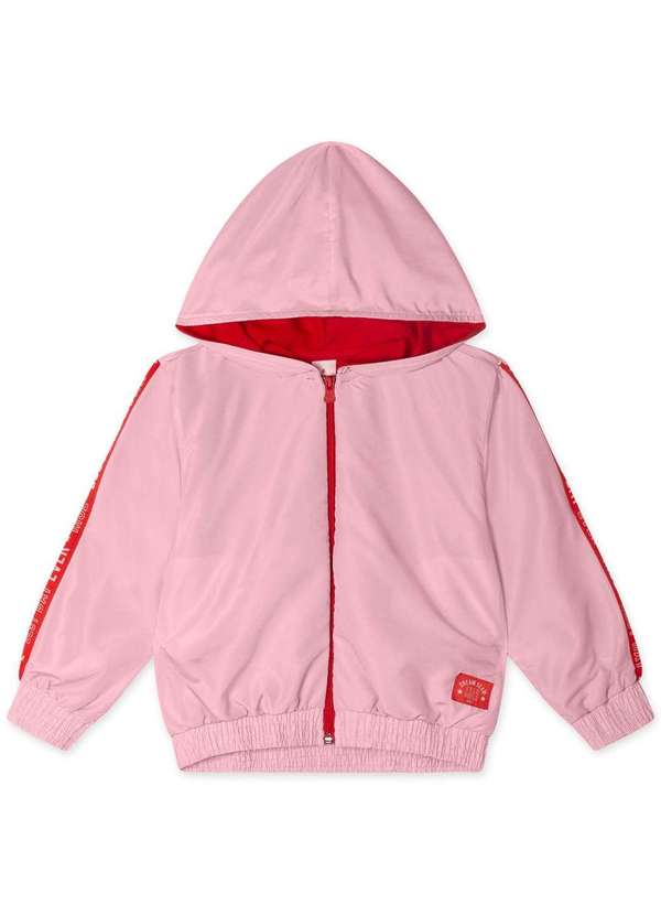 Marisol - Jaqueta com Capuz Infantil Feminina Marisol Rosa