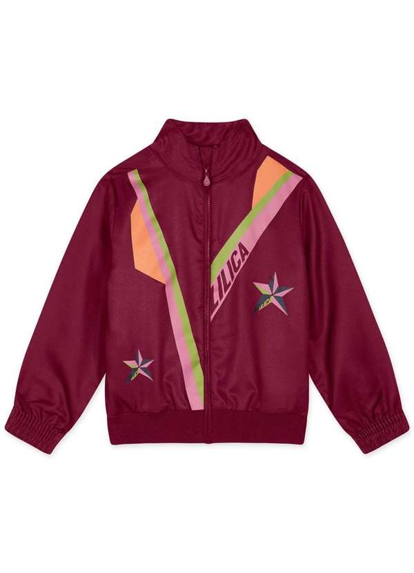 Lilica - Jaqueta Infantil Moletom Lilica Vermelho