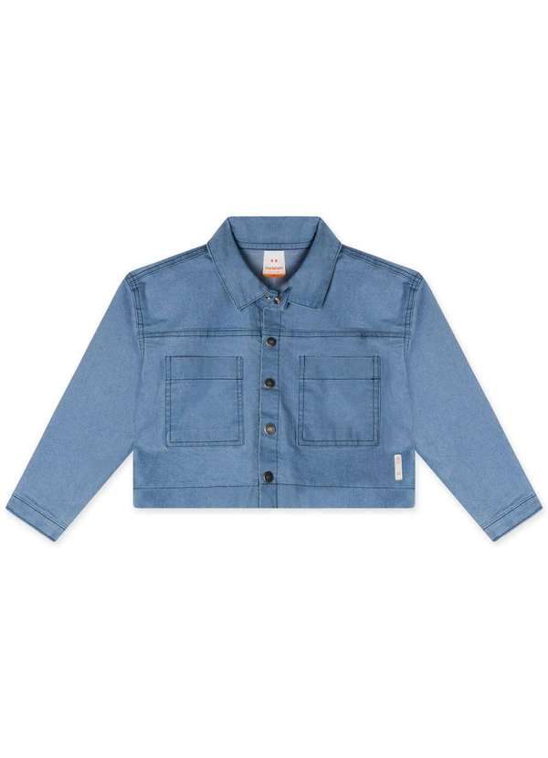 Marisol - Jaqueta Jeans Infantil Feminina Marisol Azul