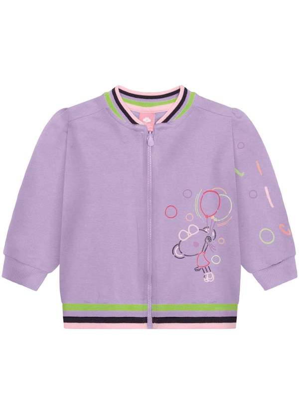 Lilica - Jaqueta Moletom Bebe Lilica Roxo