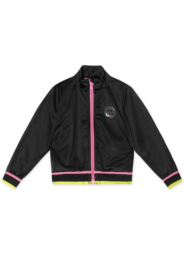 Marisol - Jaqueta Moletom Infantil Feminina Marisol Preto