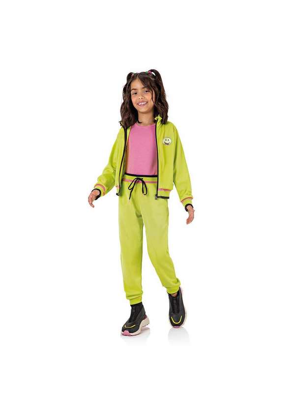 Marisol - Jaqueta Moletom Infantil Feminina Marisol Verde 2