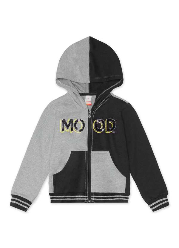 Marisol - Jaqueta Moletom Infantil Menina Marisol Cinza