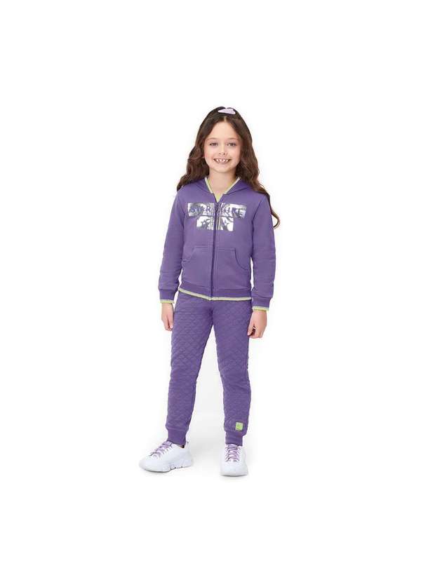 Marisol - Jaqueta Moletom Infantil Menina Marisol Roxo