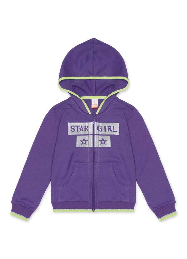 Marisol Jaqueta Moletom Infantil Menina Marisol Roxo