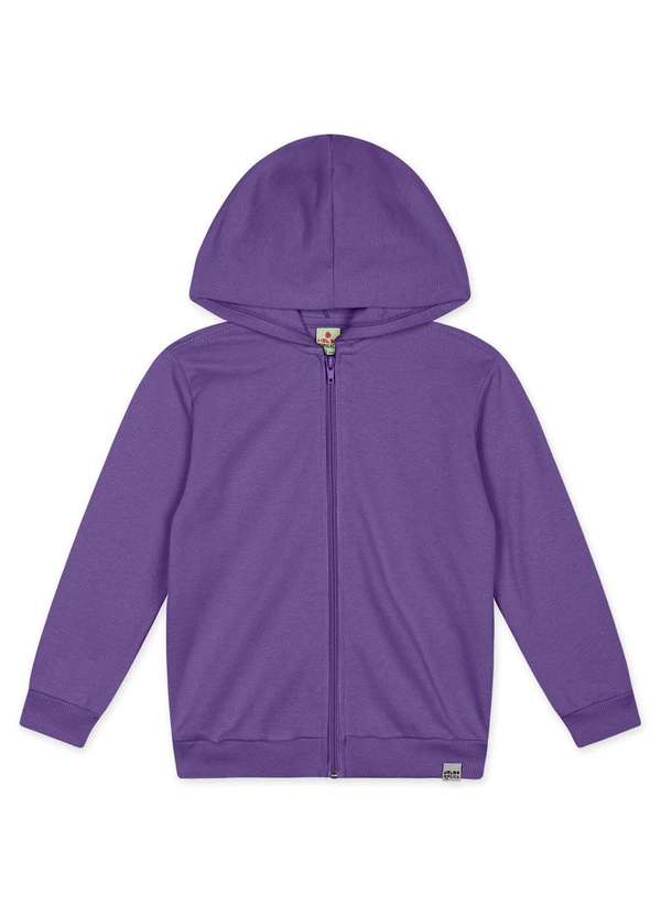 Mundo Ripilica - Jaqueta Moletom Infantil Unissex Mundo Ripilica Roxo 1
