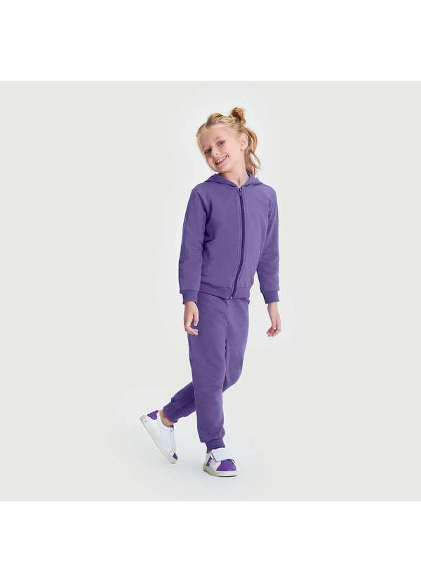 Mundo Ripilica - Jaqueta Moletom Infantil Unissex Mundo Ripilica Roxo 2