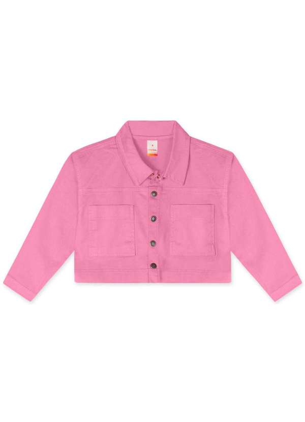 Marisol - Jaqueta Sarja Infantil Feminina Marisol Rosa