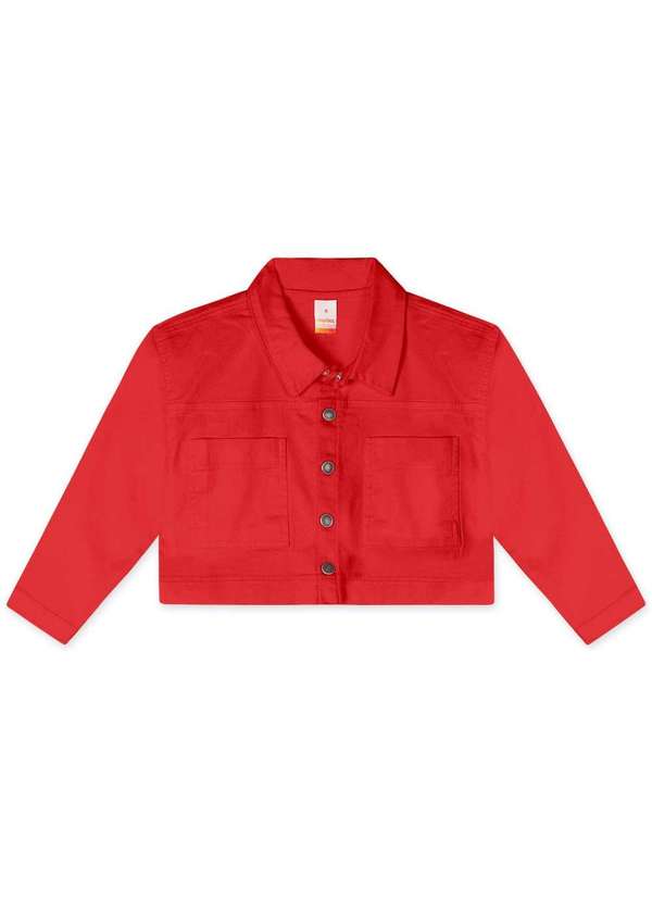 Marisol - Jaqueta Sarja Infantil Feminina Marisol Vermelho