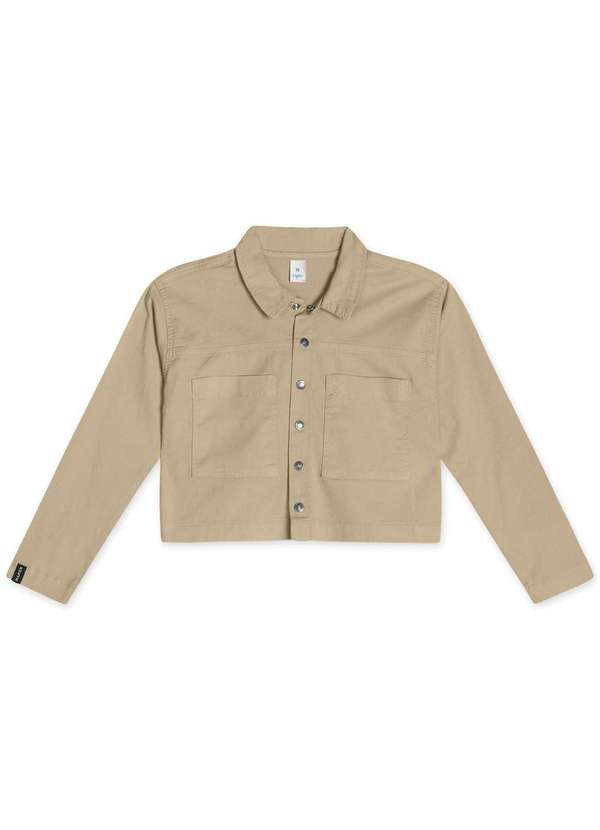 Hapier - Jaqueta Sarja Juvenil Feminina Hapier Bege