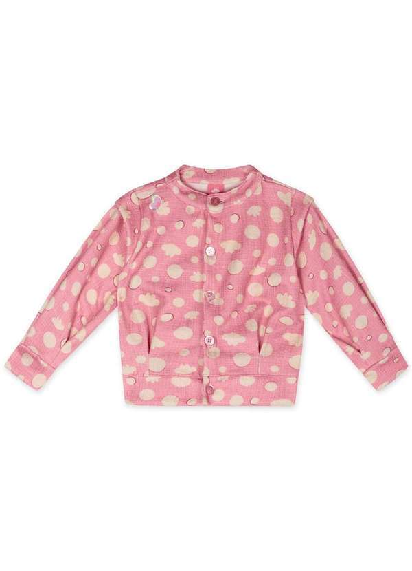 Lilica Ripilica - Jaqueta Tweed Alfaiataria Bebe Feminina Lilica Ripilica Rosa