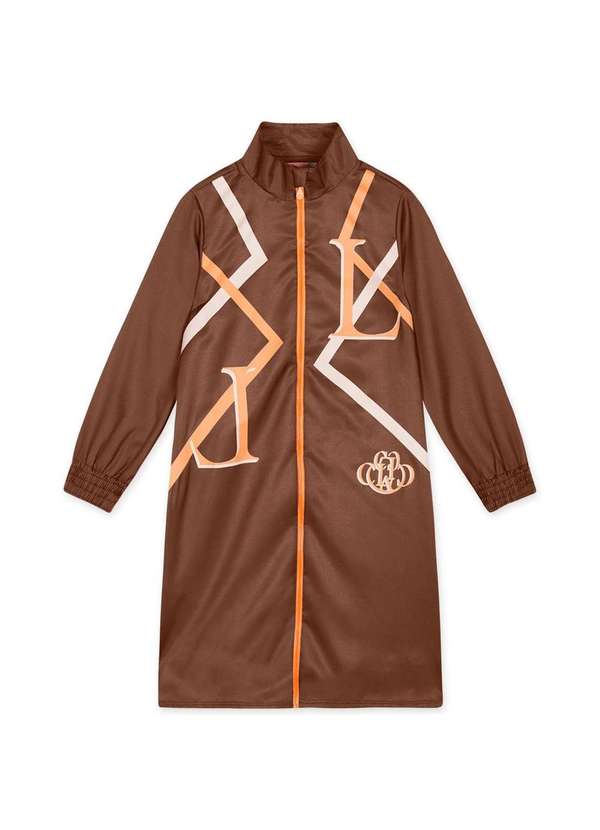 Lilica - Parka Alongada Infantil Lilica Marrom