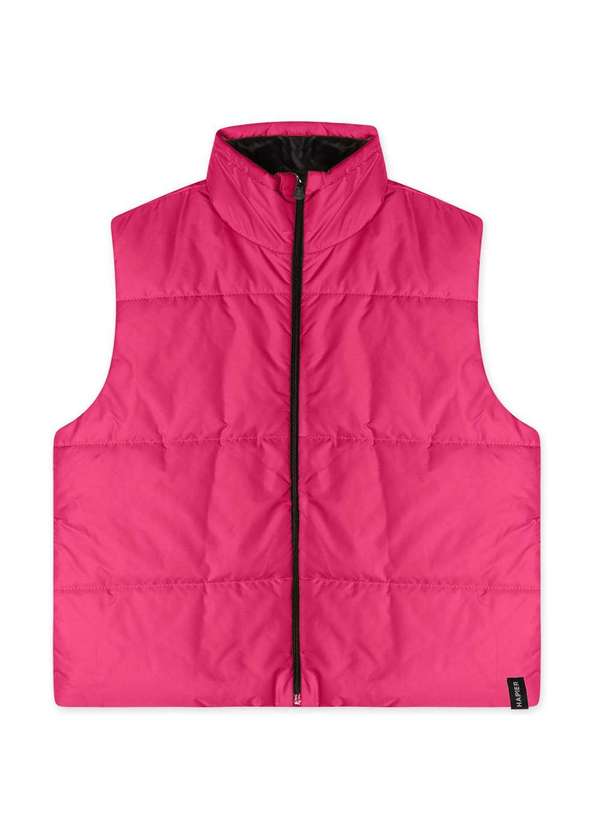Hapier - Colete Cropped Puffer Juvenil Feminino Hapier Rosa