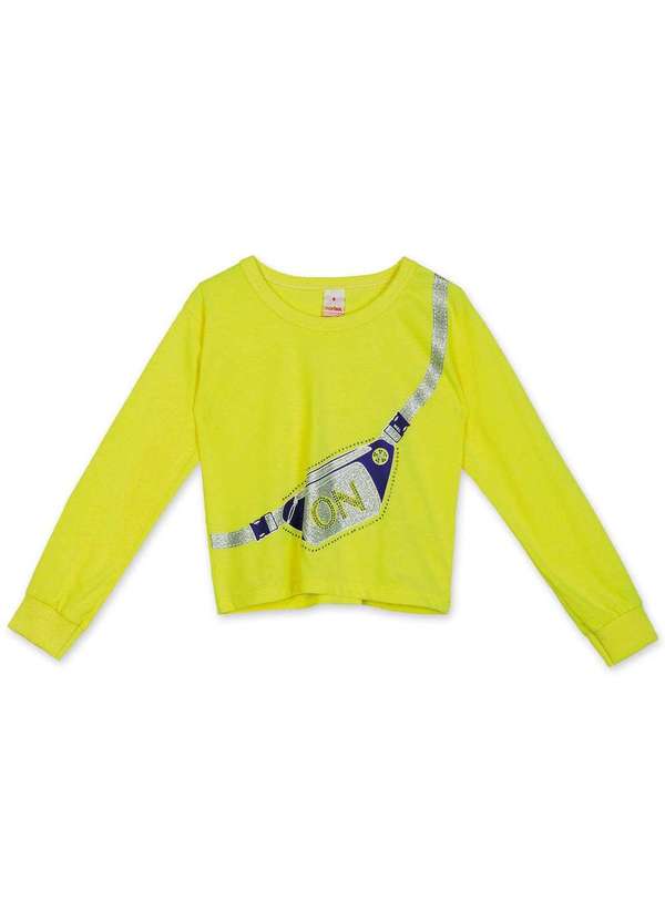 Marisol - Conjunto Blusa e Calca Moletom Infantil Menina Marisol Amarelo 3