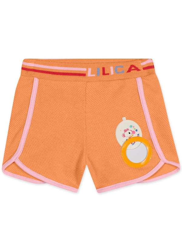 Lilica - Conjunto Blusa e Short Bebe Interativa Lilica Laranja 3