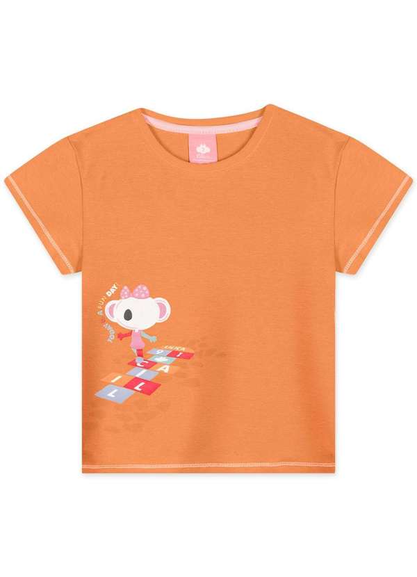Lilica - Conjunto Blusa e Short Bebe Interativa Lilica Laranja 5