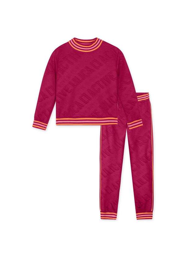 Lilica - Conjunto Blusao e Calca Infantil Lilica Vermelho