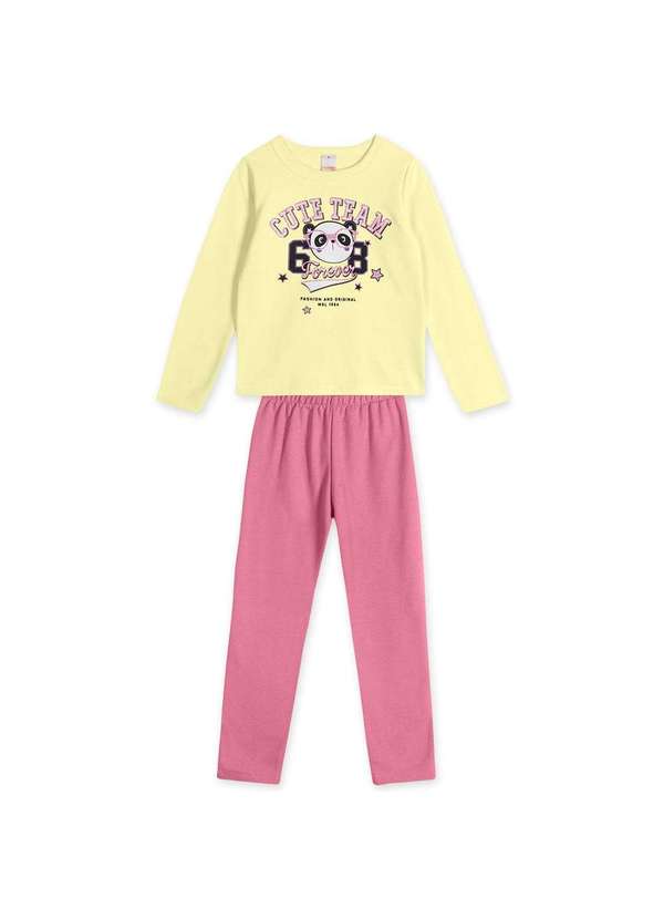 Marisol Play - Conjunto Blusao e Calca Infantil Marisol Play Amarelo