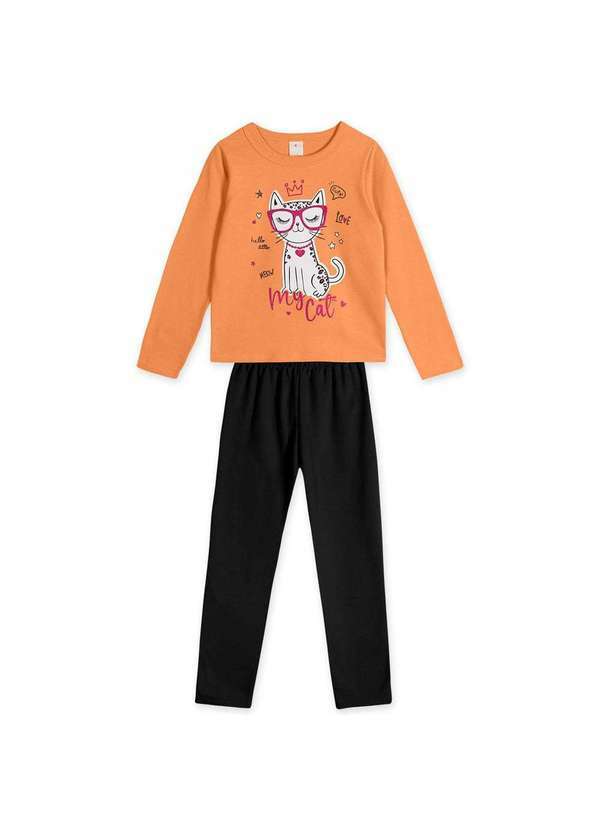 Marisol Play - Conjunto Blusao e Calca Infantil Marisol Play Laranja