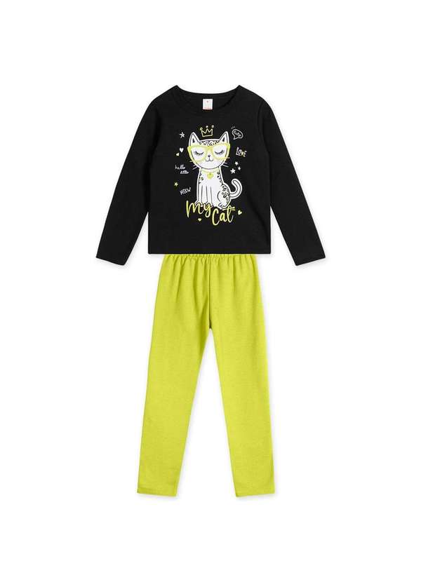 Marisol Play - Conjunto Blusao e Calca Infantil Marisol Play Preto