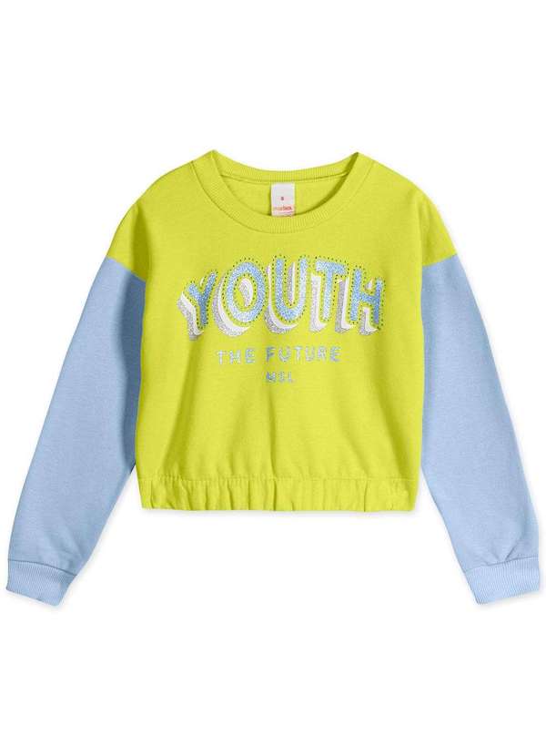 Marisol - Conjunto Blusao e Calca Moletom Infantil Menina Marisol Verde 3