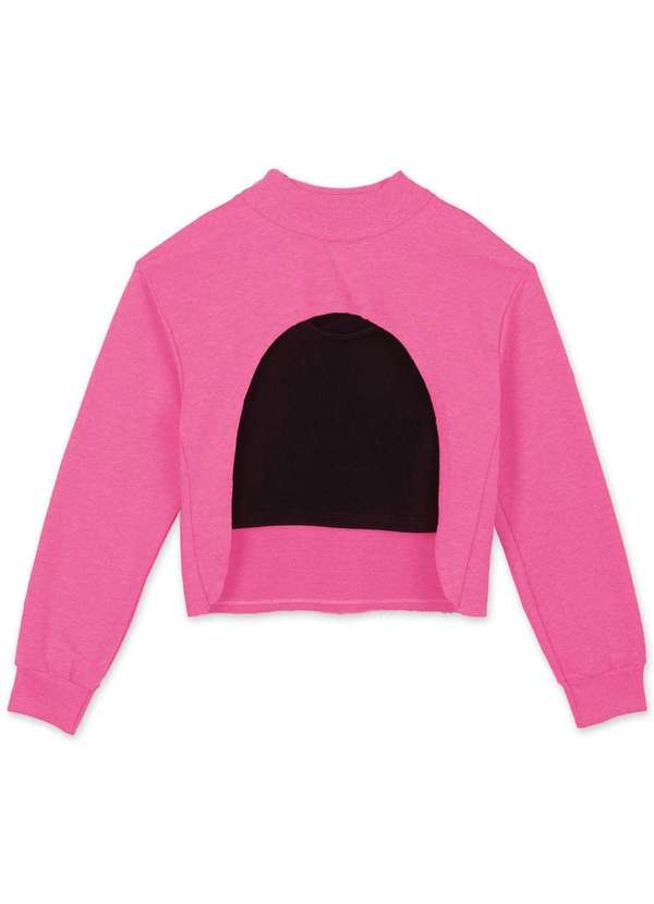 Hapier - Conjunto Blusao e Regata Moletom Juvenil Hapier Rosa