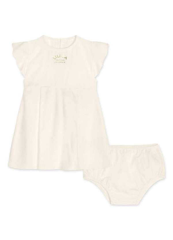 Lilica Ripilica - Conjunto Curto Antiviral Bebe Feminino Lilica Bege