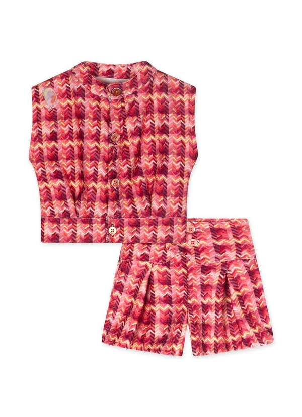 Lilica Ripilica - Conjunto Curto Bebe Feminino Lilica Ripilica Rosa