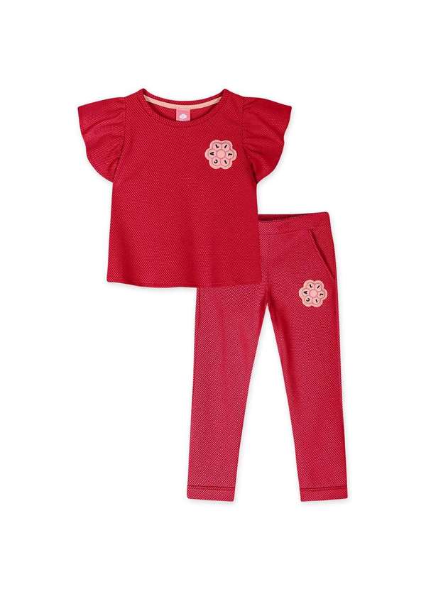 Lilica Ripilica - Conjunto Curto Bebe Feminino Lilica Vermelho