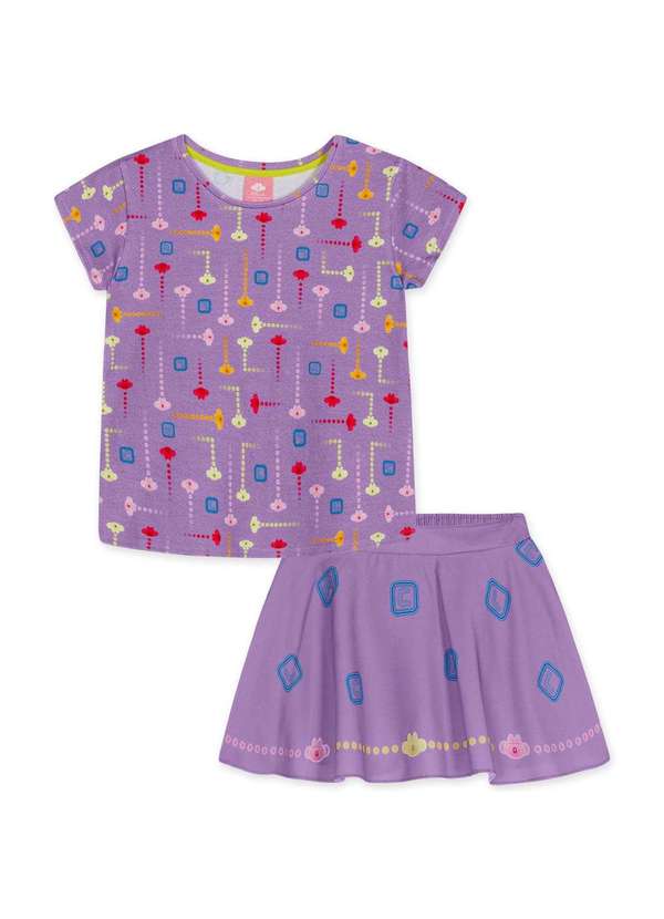 Lilica Ripilica - Conjunto Curto Bebe Feminino Lilica Roxo