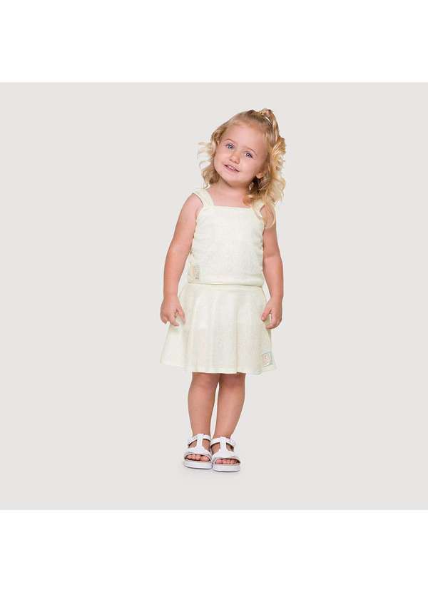 Lilica Ripilica - Conjunto Curto Brilho Bebe Feminino Lilica Branco 4