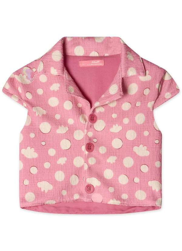 Lilica Ripilica - Conjunto Curto Infantil Feminino Lilica Ripilica Rosa 3