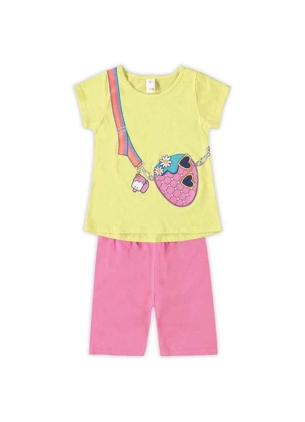 Marisol Play - Conjunto Curto Infantil Feminino Marisol Play Verde