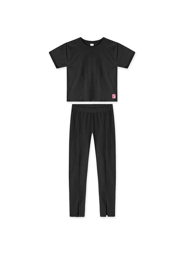 Marisol - Conjunto Curto Infantil Feminino Marisol Preto