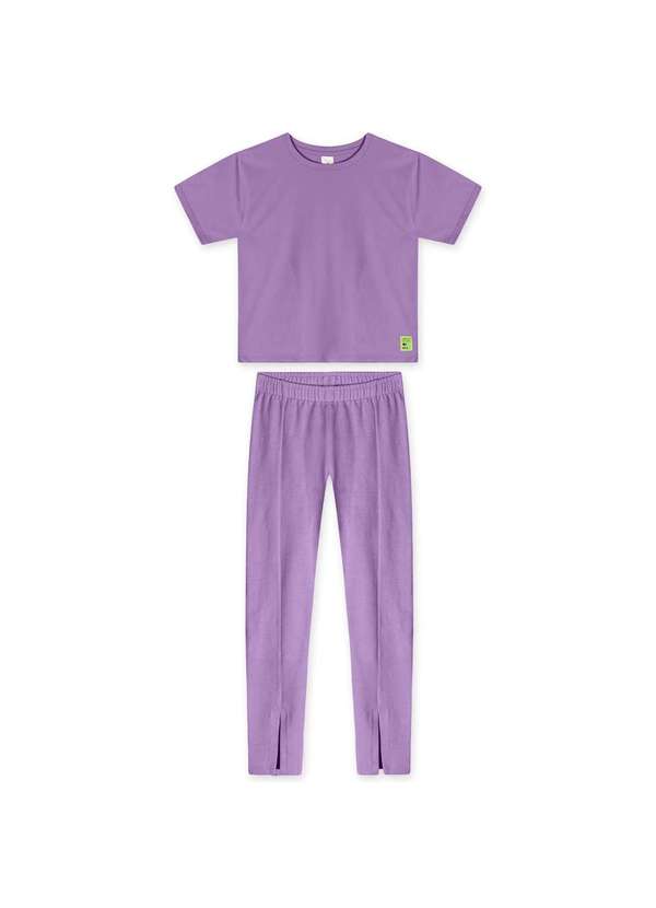 Marisol - Conjunto Curto Infantil Feminino Marisol Roxo